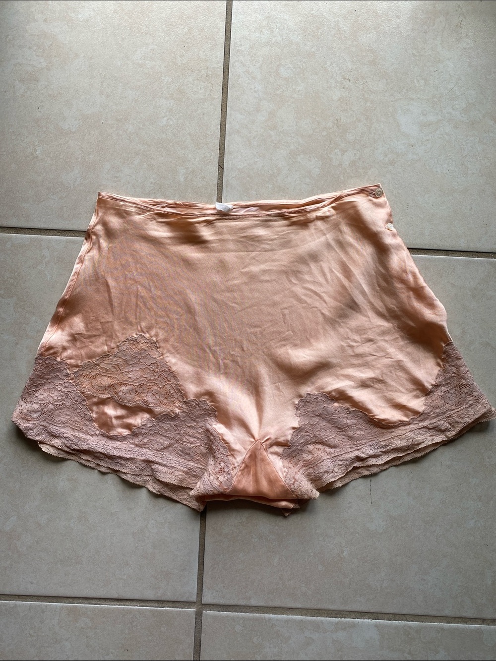 Vintage 1920s 1930s Loungewear Bias-Cut High Waist Tap Pants
